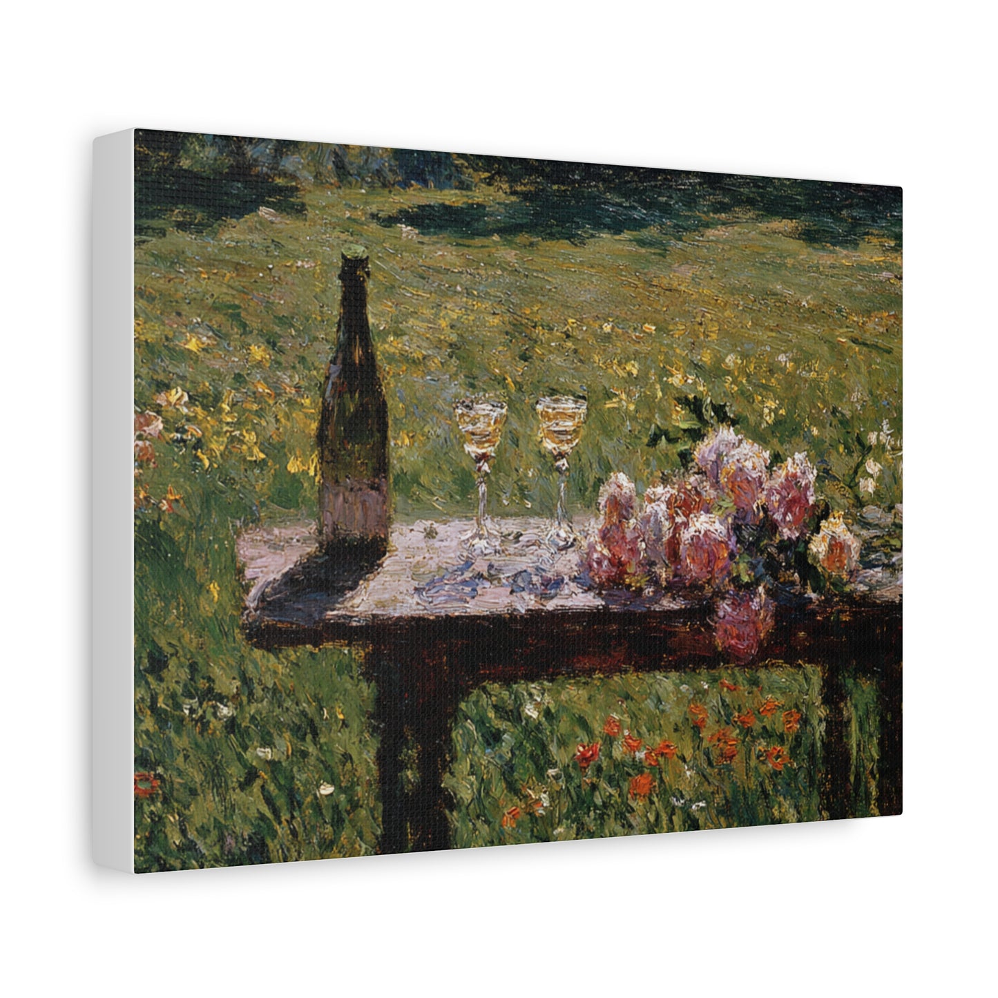 Impressionist Garden Still Life Canvas