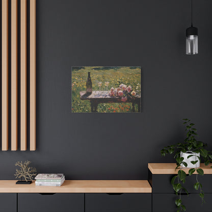 Impressionist Garden Still Life Canvas