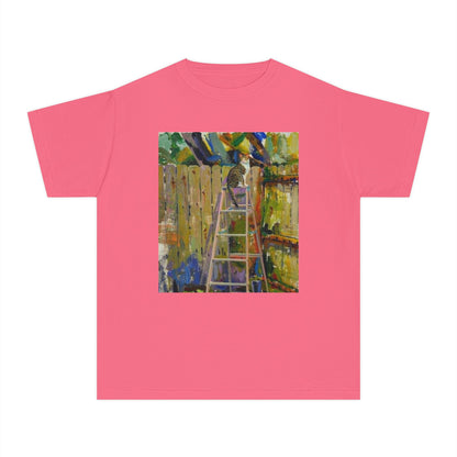 Youth Tee - Colorful Garden Ladder Art Print