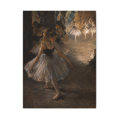 Ballet Dancers Stretched Canvas – Vintage Edgar Degas Inspired Wall Art