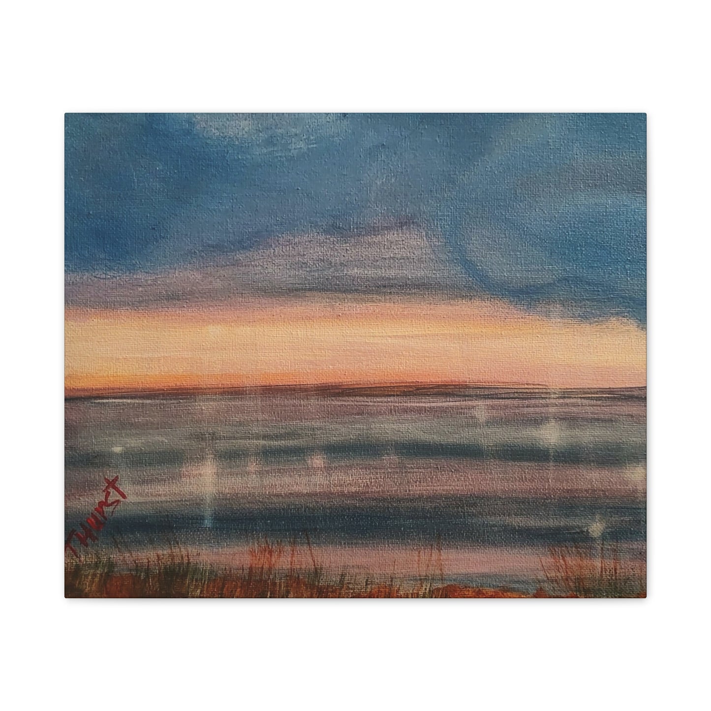 Sunset Seascape Canvas Print — Stretched 0.75" Wall Art