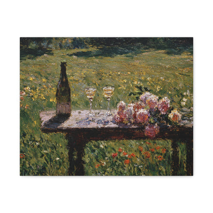 Impressionist Garden Still Life Canvas
