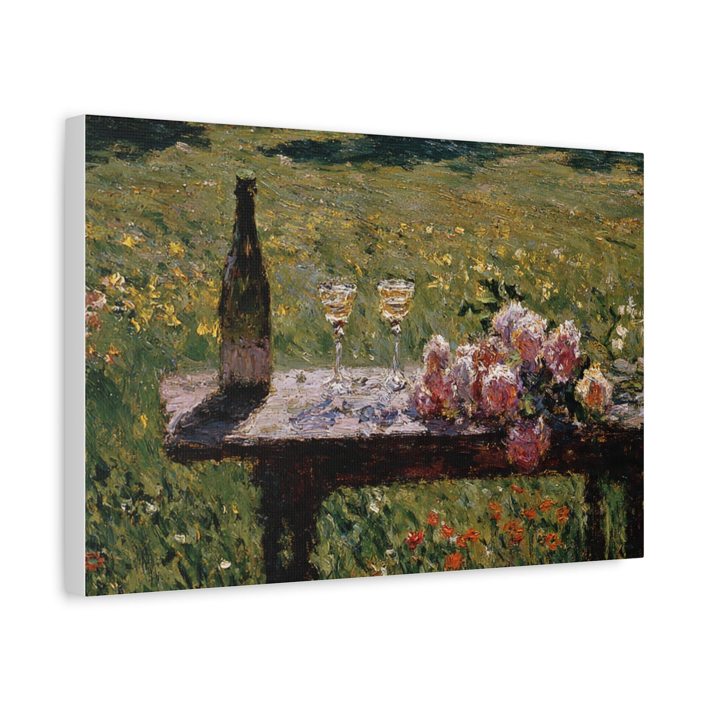 Impressionist Garden Still Life Canvas