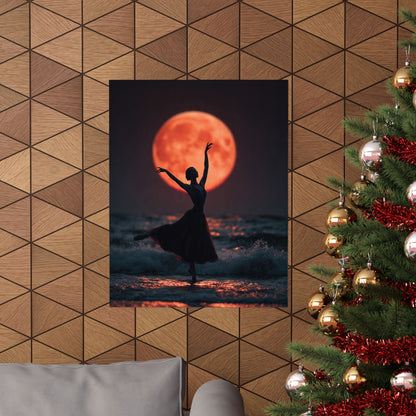 Ballerina Moonlight Poster — Vertical Matte Art Print