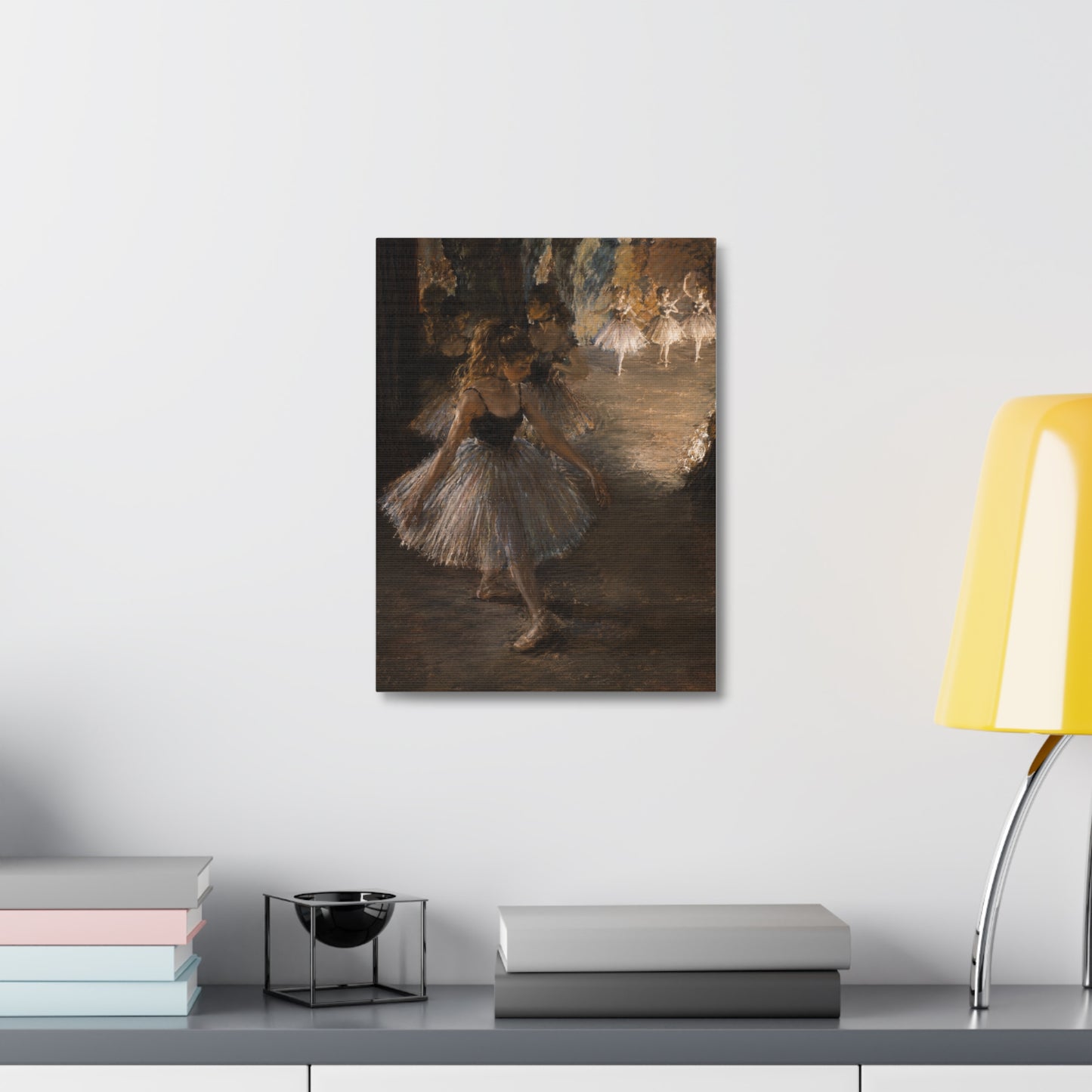Ballet Dancers Stretched Canvas – Vintage Edgar Degas Inspired Wall Art