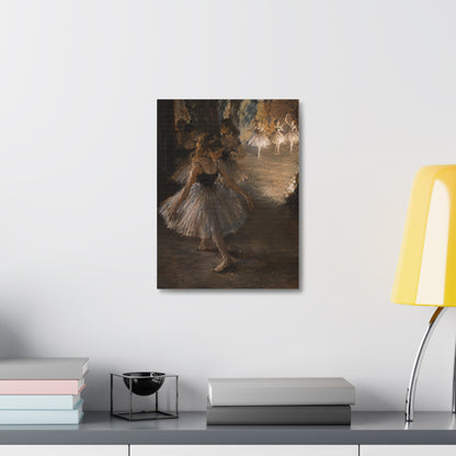 Ballet Dancers Stretched Canvas – Vintage Edgar Degas Inspired Wall Art
