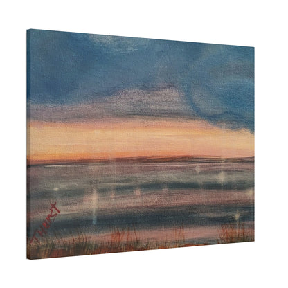 Sunset Seascape Canvas Print — Stretched 0.75" Wall Art