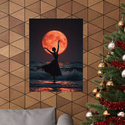 Ballerina Moonlight Poster — Vertical Matte Art Print