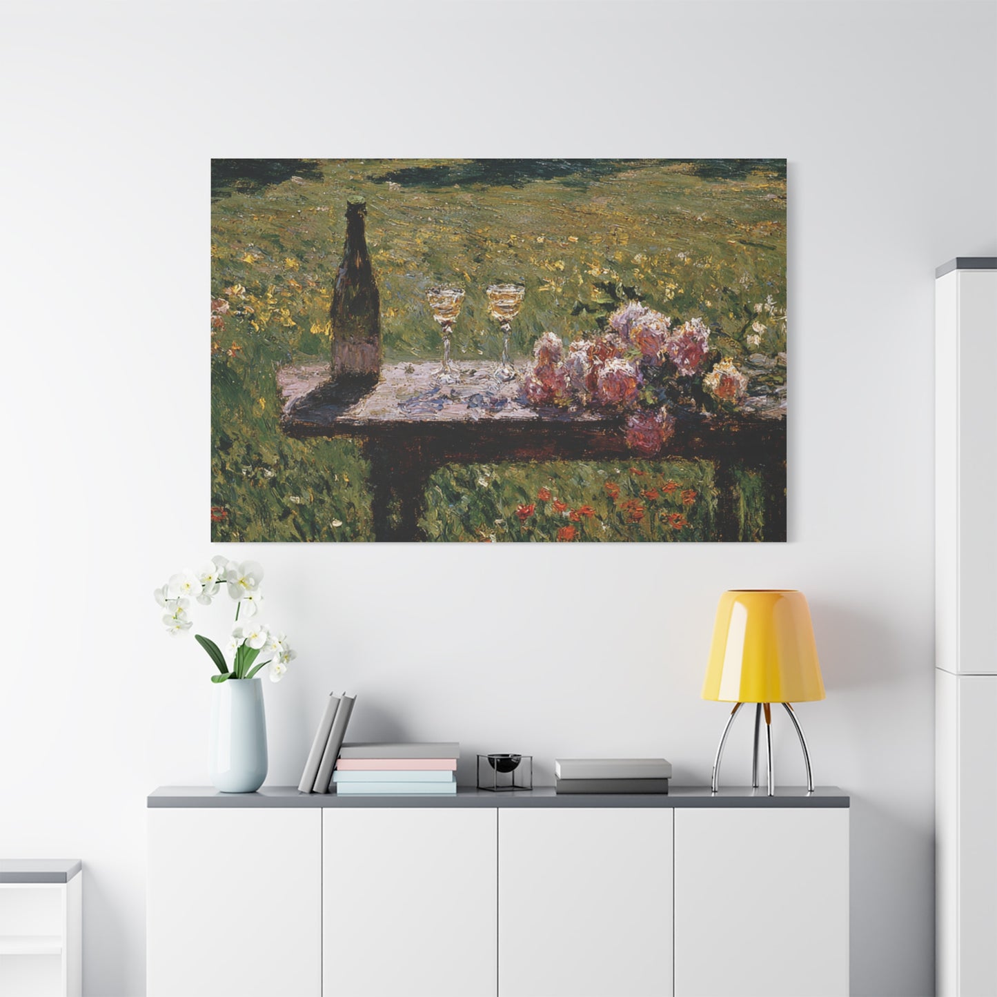 Impressionist Garden Still Life Canvas