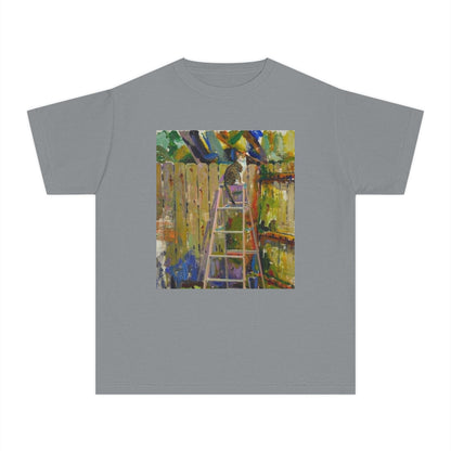 Youth Tee - Colorful Garden Ladder Art Print