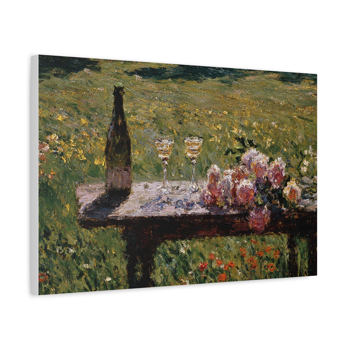 Impressionist Garden Still Life Canvas