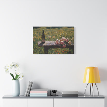 Impressionist Garden Still Life Canvas