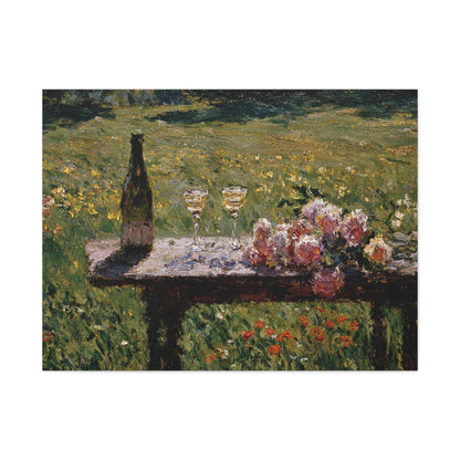 Impressionist Garden Still Life Canvas