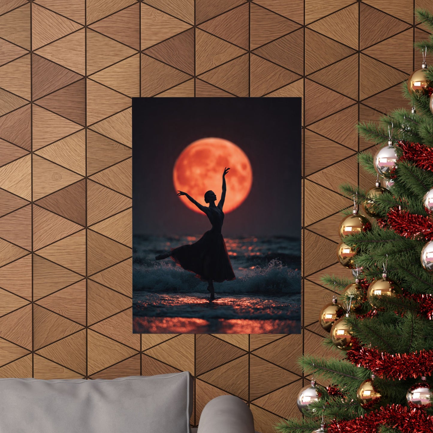 Ballerina Moonlight Poster — Vertical Matte Art Print
