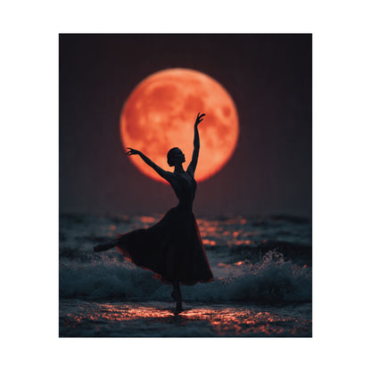 Ballerina Moonlight Poster — Vertical Matte Art Print