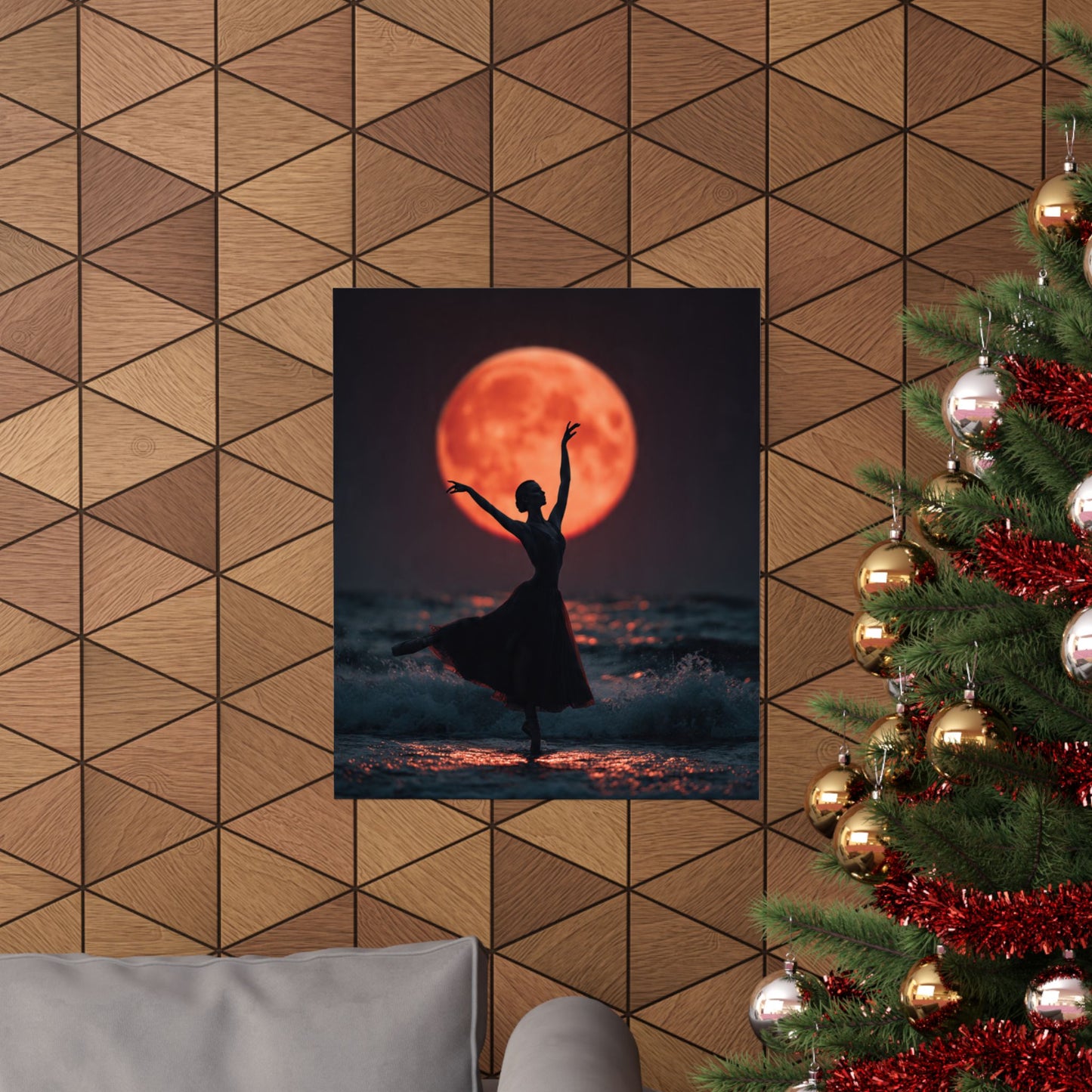 Ballerina Moonlight Poster — Vertical Matte Art Print