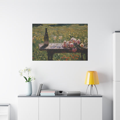 Impressionist Garden Still Life Canvas