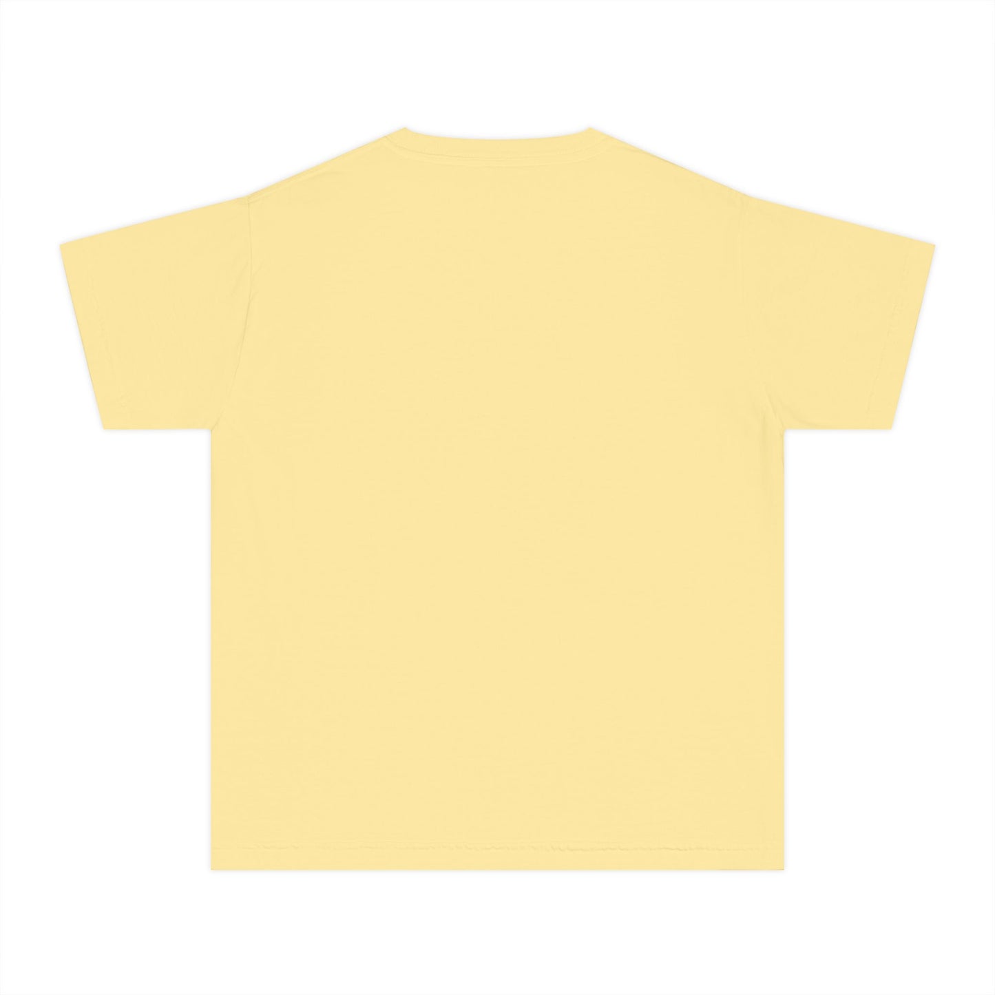 Youth Tee — Cozy Window Cat Print