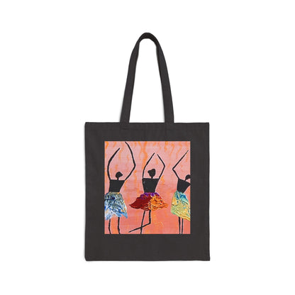 Ballerina/Dancer Cotton Canvas Tote Bag