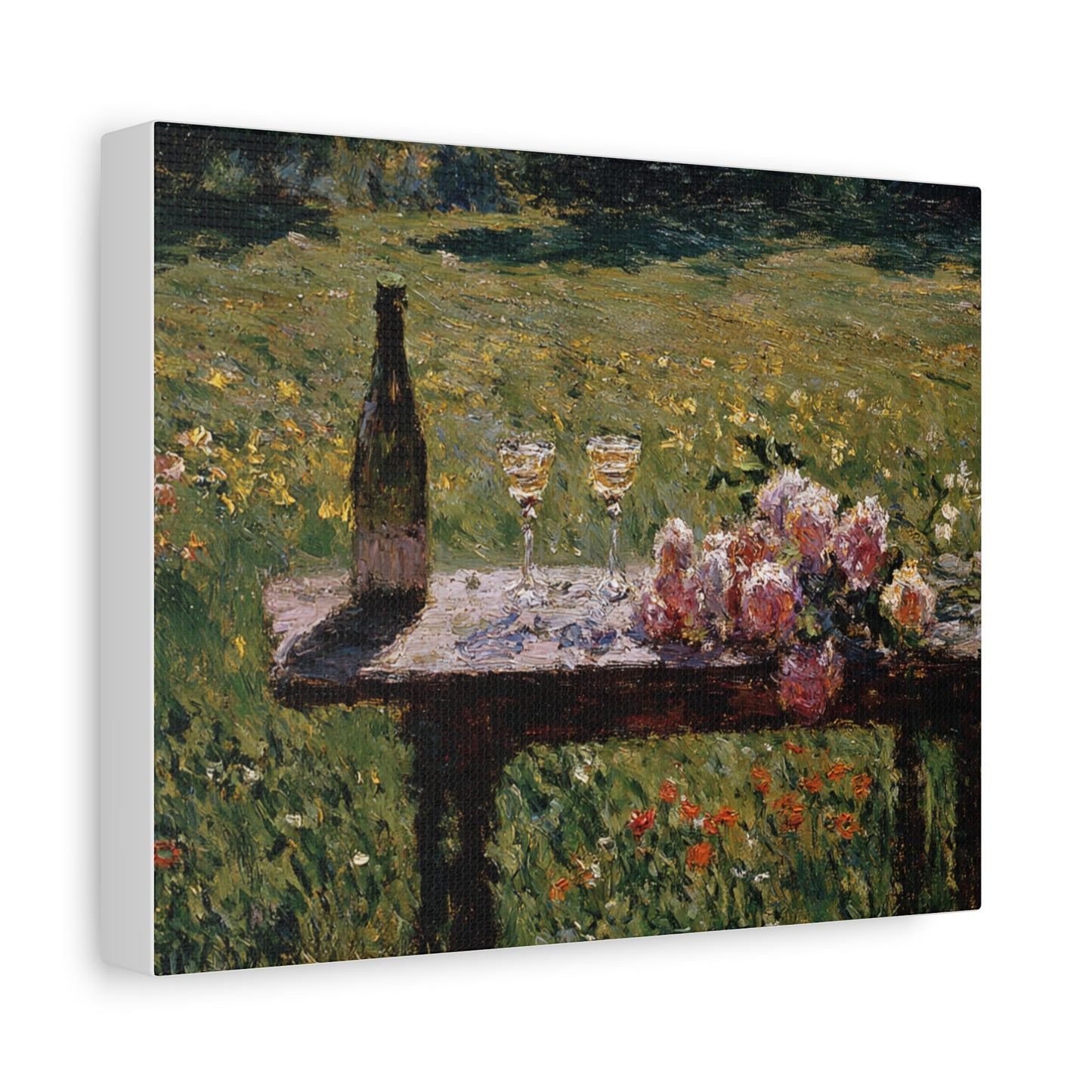 Impressionist Garden Still Life Canvas