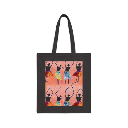 Ballerina/Dancer Cotton Canvas Tote Bag