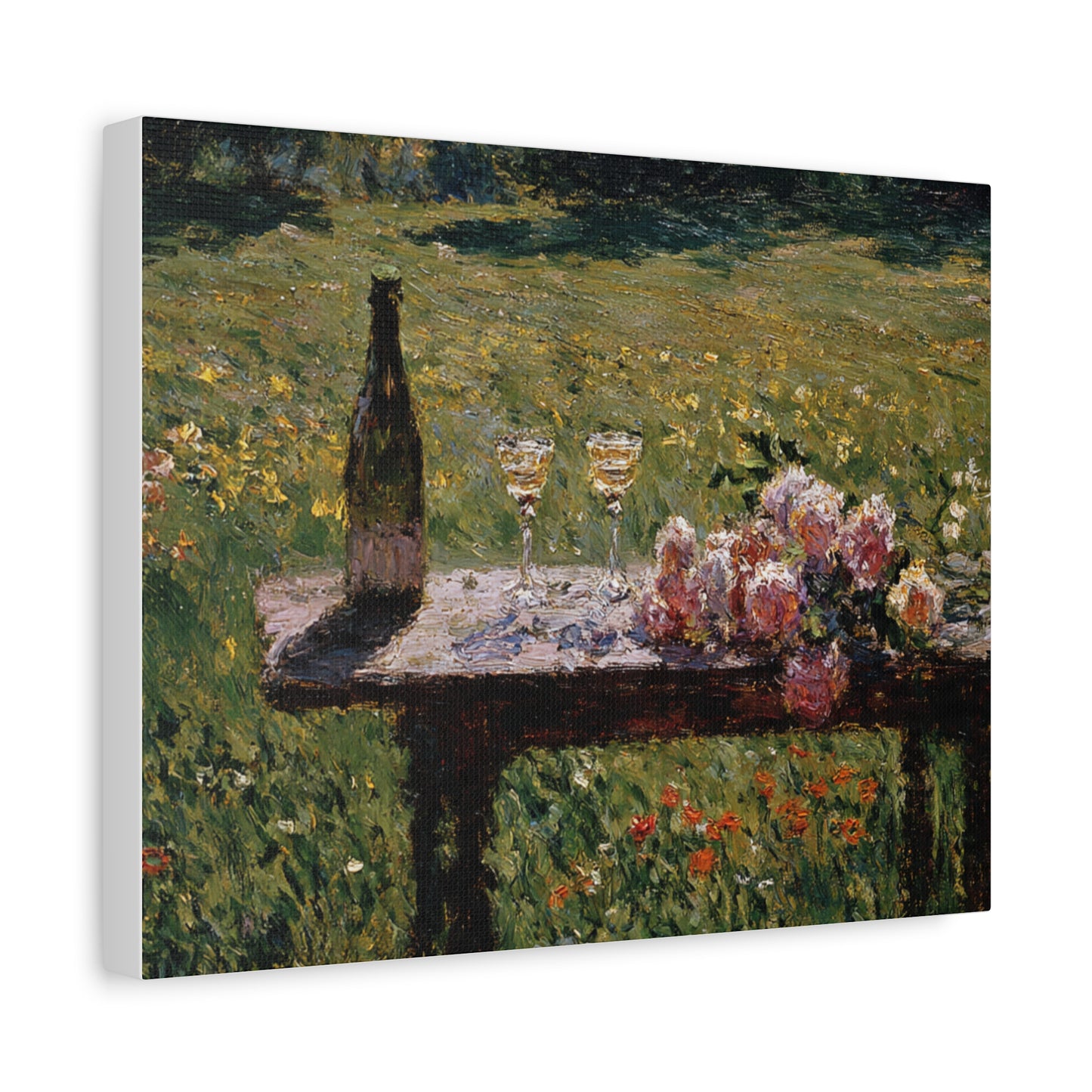 Impressionist Garden Still Life Canvas