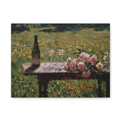 Impressionist Garden Still Life Canvas