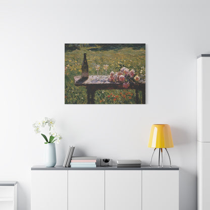 Impressionist Garden Still Life Canvas