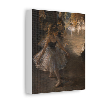 Ballet Dancers Stretched Canvas – Vintage Edgar Degas Inspired Wall Art