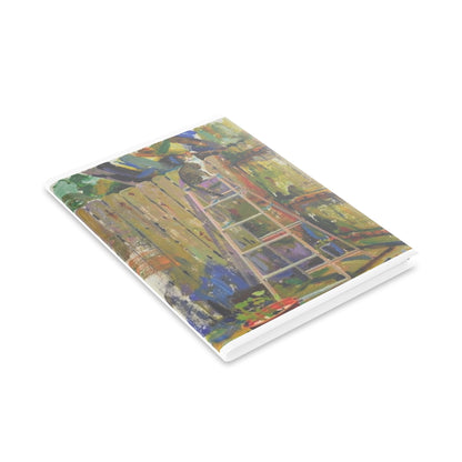 BonBon in the Garden Hardcover Notebook — Illustrated Cozy Cat Art Journal