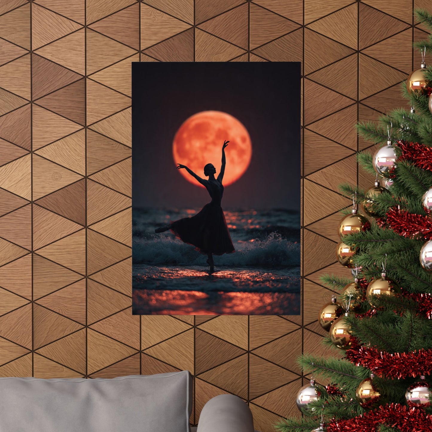 Ballerina Moonlight Poster — Vertical Matte Art Print